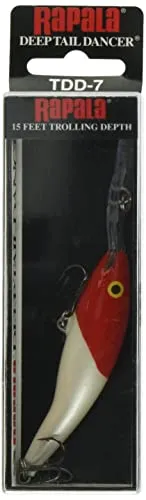 Rapala Unisex-Adult Deep Tail Dancer Angelköder-Angelzubehör aus Balsaholz-Stabile Tauchschaufel-Süßwasser Spinnköder-Lauftiefe 4.5m-Fischköder 7cm, 9g-Hergestellt in Estland-Red Head, 7 cm / 9 g