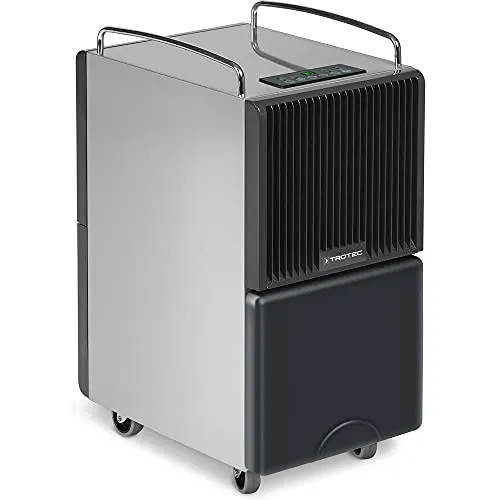 Trotec Luftentfeuchter TTK 122 E - 40L/Tag für Räume bis 300m³ - Effizienter Luftentfeuchter für Wohn- und Büroräume bis 120m². Besonders leistungsstark, auch bei niedrigen Temperaturen dank Heißgasautomatik und Hygrostatgesteuerter Entfeuchtungsautomatik.