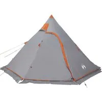 vidaXL Tipi Campingzelt für 5 Personen - Familienzelt mit wasserdichtem 185T Polyester, ideal für Abenteuer im Freien. Mit langen Stangen für ein praktisches Sonnendach und leicht zu transportieren.