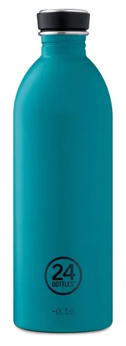 Trinkflasche 'Urban Bottle' 1L aus Edelstahl - Stone Atlantic Bay - Wasserflasche aus hochwertigem Edelstahl, mit stylischem Design und ideal für unterwegs. Hält Getränke lange kühl oder warm.
