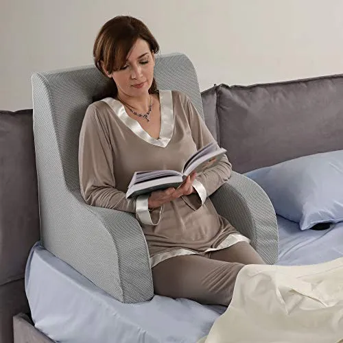 GEEMMA s.r.l. Schlafsessel Plus Medizinisches Gerät Orthopädische Rückenlehne Sanitärstuhl mit abnehmbarem/waschbarem Stoff Schlafsessel für Senioren oder zum Stillen, Rückenstütze