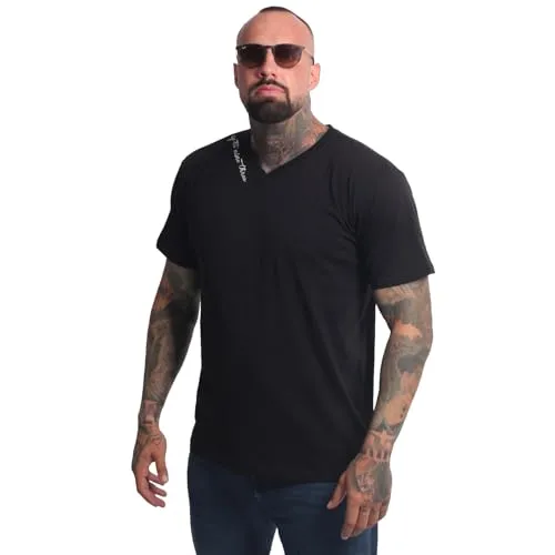 Yakuza Herren Bare Regular Basic V-Neck T-Shirt von Yakuza