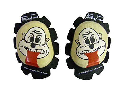 Zeidler 8800.01-07 Holzknieschleifer NEU! 2012 NEU! 2012 *22mm STARK*, mit Aufdruck Gesicht und Zunge, woodkneesliders