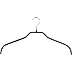 MAWA Kleiderbügel Silhouette F, schwarz, 50er Set in schwarz von MAWA Design