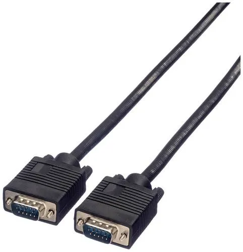 Roline VGA Anschlusskabel 20m - Doppelt geschirmt - Multimedia Video Kabel für störungsfreie Übertragung bis 1280×720 Pixel, ideal für längere Distanzen und hochwertige Verbindungen.