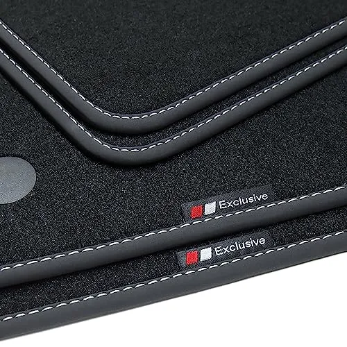 tuning-art Auto-Fußmatten BEF966 für Mercedes E-Klasse W/S212 - Hochwertige Automatten mit passgenauer Form für Mercedes E-Klasse (2009-2016). Strapazierfähiger Velours, rutschfestes Befestigungssystem und exklusive Steppnähte sorgen für Komfort und Sicherheit.