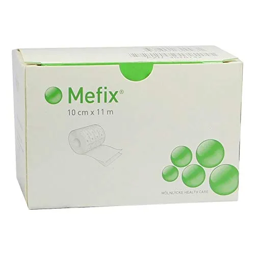 MEFIX Fixiervlies 10 cm x 11 m – Hochwertiges Fixiermaterial - Erste-Hilfe-Heftpflaster & Verbandsmaterial, ideal zur sicheren Fixierung von Verbänden und Wundauflagen, hautfreundlich und atmungsaktiv.