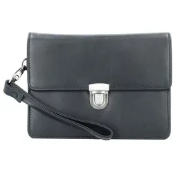 Esquire Oxford Handgelenktasche aus Leder 24 cm - Schwarz - Elegante Handgelenktasche aus hochwertigem Leder, ideal für stilbewusste Männer. Perfekt für unterwegs und bietet ausreichend Platz für Karten und Geld.