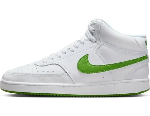 Nike Sportschuh WMNS Court Vision Mid, Weiß Grün, CD5436-107, 37.5 EU (6.5 US)