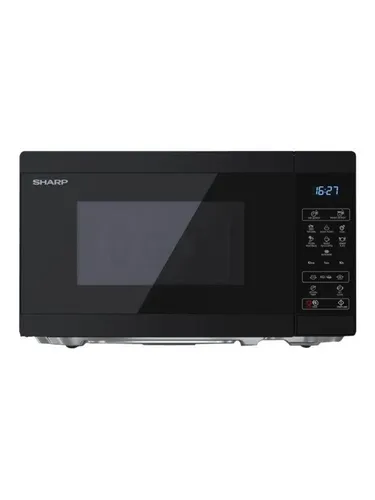 Sharp Mikrowelle YC-MS02E-B, 800 Watt, 20 Liter - Mikrowelle mit 800 Watt Leistung, 8 Automatikprogrammen und praktischer Kindersicherung. Ideal für kleine Küchen und schnelles Kochen.