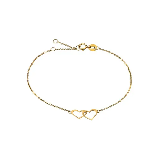 Produktbild Xenox Damen Armband Fine Offene Herzen 585 Gelbgold