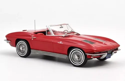 Chevrolet Corvette C2 Sting Ray Convertible 1963 rot Modellauto 1:18 Norev - Modellauto im Maßstab 1:18, detailgetreu und ideal für Sammler, mit OVP und hochwertigem Die-Cast-Material.