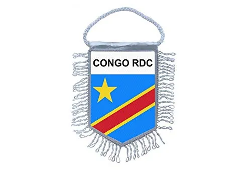 Akachafactory Wimpel mini Flagge Fahne flaggen miniflagge Kongo rdc