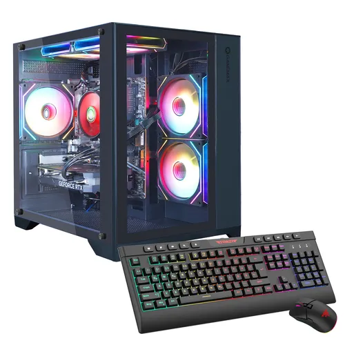 GAMEMAX Infinity Mini BK 7787 – Hochleistungs-PC mit Ryzen 7 und RTX 5060Ti - PC-System mit AMD Ryzen 7 5700X, 32GB RAM und 1TB SSD für erstklassige Gaming-Performance und schnelle Datenverarbeitung.