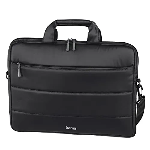 Hama Laptop Tasche bis 17.3 Zoll (Notebook Tasche für Laptop, Tablet, MacBook, Chromebook bis 17,3 Zoll, Umhängetasche als Arbeitstasche oder Schultasche für Herren und Damen) schwarz