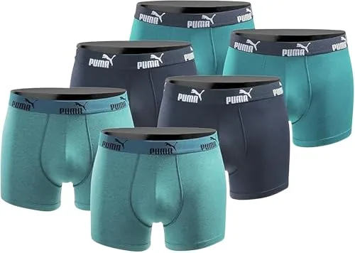 PUMA Boxershort 6er Pack Herren Basic Black Limited Edition in blau von PUMA