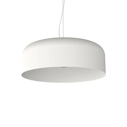 L+ Hängeleuchte aus Metall - Zylinderförmig, 40-50 cm, Weiß - Lampen - Elegante Pendelleuchte aus Metall mit wahlweise 40 oder 50 cm Durchmesser. Perfekt für Wohnzimmer, Esszimmer oder Bar und sorgt für einen modernen Touch.