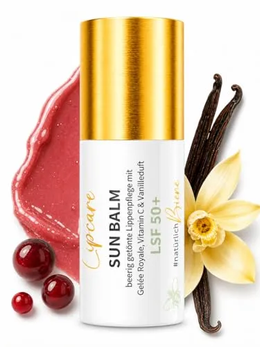 bedrop Sun Balm LSF 50+ | Getönte Lippenpflege mit Gelée Royale und Vanilleduft