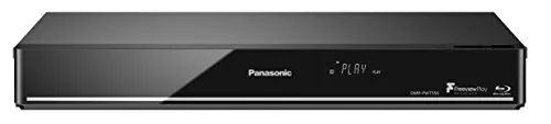 Panasonic DMR-PWT550EB Blu-Ray-Player - Blu-ray-Player mit integriertem HDD-Recorder und Freeview Play, ermöglicht das Programmieren und Streamen von Inhalten der letzten Woche ohne Aufnahme.