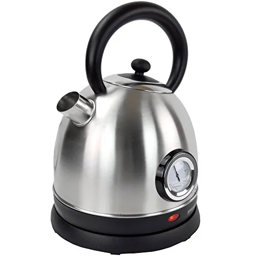 Syntrox Germany 1,8 l Edelstahl Wasserkocher Retro Design