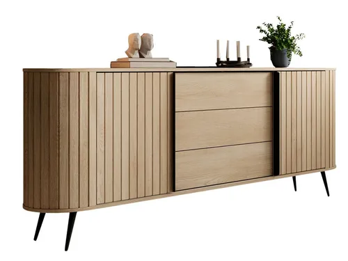 Compleo Kommode KAMA 196cm in Eiche Cremona