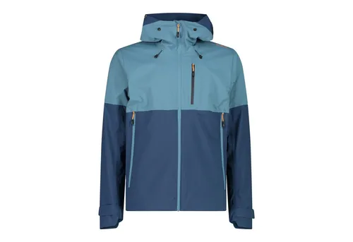 CMP MAN Jacket FIX Hood bluesteel (M951) 52 - Funktionsjacke für Herren, ideal für Skitouren. Mit 15.000 mm Wassersäule und atmungsaktiver ClimaProtect-Membran bietet sie optimalen Schutz vor Wind, Regen und Kälte.