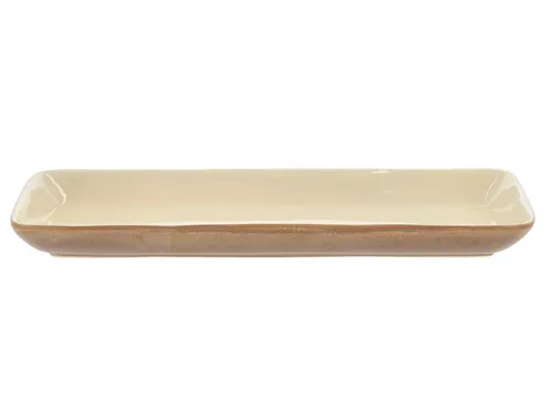 Bitz Servierplatte Servierplatte Wood/Sand 38 x 14 cm, Steinzeug, (Platten), Servierplatte rechteckig Wood 38 x 14 cm Wood/Sand