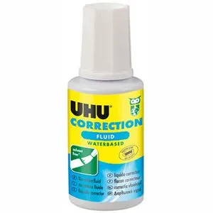 UHU Korrekturflüssigkeit 50460, Correction Fluid, mit Pinsel, 20ml