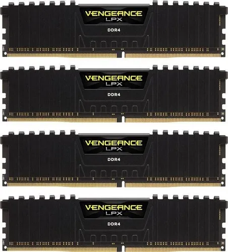 Vengeance LPX DIMM 64 GB DDR4-3200 Quad-Kit - Arbeitsspeicher mit 64 GB Kapazität (4x 16 GB), optimiert für hohe Leistung und schnelle Reaktionszeiten dank INTEL XMP Profil.