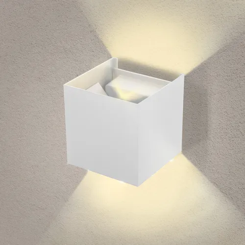 Wandleuchte LED 7W 475LM Weiß – Wasserdichter Strahler für Innen und Außen - Moderne LED-Wandleuchte mit drehbarem Kopf, ideal für die flexible Beleuchtung in jedem Raum. Einfache Montage und geprüfte Qualität für zuverlässige Nutzung innen und außen.