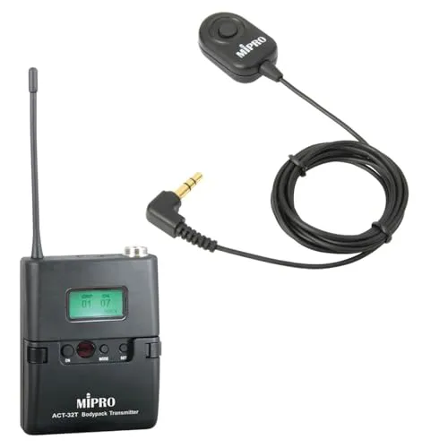 MIPRO ACT-32T Taschensender + MJ-70 Stummschalter