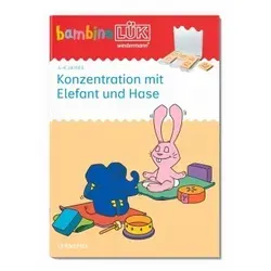 bambinoLÜK. Kindergarten/Vorschule Konzentration mit Elefant und Hase
