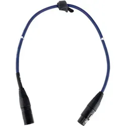 Pronomic Stage DMX3-0,5 DMX-Kabel 0,5m blau mit Goldkontakten