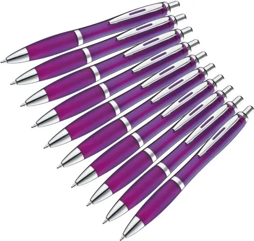 presents & more p&m 10 Stck Kugelschreiber in trendigen Farben (violett)