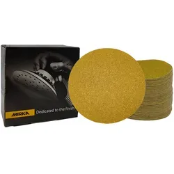 Mirka Gold 150mm Grip P60 - 50 Stück Schleifscheiben - Zubehör für Elektrowerkzeug: Hochwertige Schleifscheiben mit hervorragender Abtragsleistung und langer Standzeit für effizientes Arbeiten bei verschiedenen Schleifanwendungen.