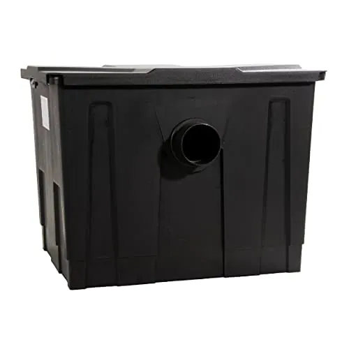 AquaForte MBF-550 Mehrkammerfilter, Größe 69*52*40 cm, Max. Teichkapazität 24 m³ ohne Fische, Max. Durchfluss 12 m³/h, Einfach zu installieren und zu reinigen, Geeignet für verschiedene Filtermedien