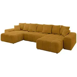 ALTDECOR Wohnlandschaft ENIL-U mit Schlaffunktion in gelb von ALTDECOR