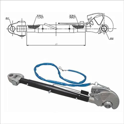 BUZE Oberlenker mit Fanghaken Kat. 3, Länge 670-940 mm (Hülsenlänge 450 mm), M36x3