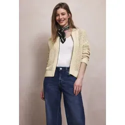 Street One Studio Damen Cardigan mit Rundhals und Zipper