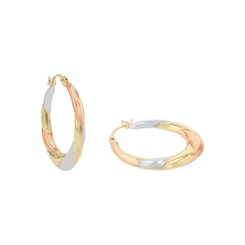 Amor Creolen Damen Ohrschmuck 2 cm Gold - Elegante 2 cm Creolen aus 375 Gold mit Bügelverschluss, perfekt als Geschenk in edler Schmuck Geschenk Box. Ideal für besondere Anlässe und um deinen Liebsten eine Freude zu machen.