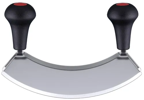 Contacto Doppel-Wiegemesser 22 cm - Küchenmesser mit zweischneidiger Klinge aus geschärftem Edelstahl 18/0, ideal für präzises Schneiden und Zubereiten in Solinger Spitzenqualität.