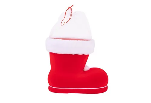Idena 8550015 - Nikolausstiefel, Rot, Nikolaus, zum Befüllen, Geschenk, Verpackung, Weihnachten