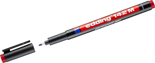 edding Folienstift Permanent Pen edding 142 M 1mm rot (10 Stück)