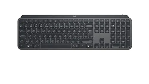 Logitech MX Keys for Business Graphite - Kabellose Arbeitstastatur - Tastaturen & Keypads mit Bluetooth und Wi-Fi, ergonomisches Design für komfortables Arbeiten und lange Akkulaufzeit.
