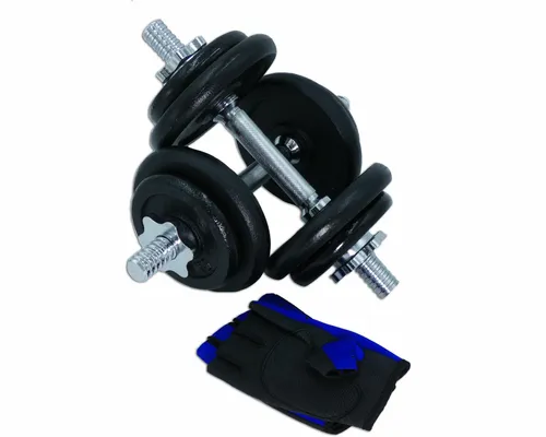 Hantel Set  Kurzhantel  Gusseisen Hantelscheiben 20 kg / Sporthandschuhe
