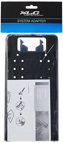 XLC Adapterplatte für Systemgepäckträger BA-X13 - Gepäckträger Adapterplatte mit inkl. Befestigungsmaterial, leicht und robust, ideal für sicheres Transportieren von Gepäck auf dem Fahrrad.