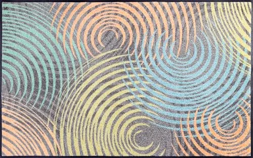 w+d Design Ondole 75x120cm - Waschbare Fußmatte für Innen und Außen - Premium Fußmatte aus robustem Nylonflor und 100% Nitrilgummi, rutschfest und bis 60°C waschbar - ideal für Allergiker und Tierbesitzer.