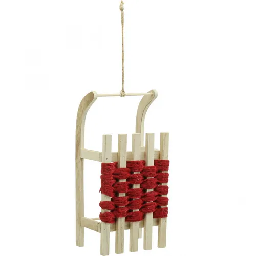 Produktbild Deko Schlitten Holz Weihnachtsdeko L30×B14,5×H9,5cm