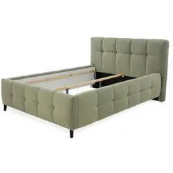 Polsterbett Lucy 140 x 200 cm in Grün – Stilvolles Design in grün von HARPER