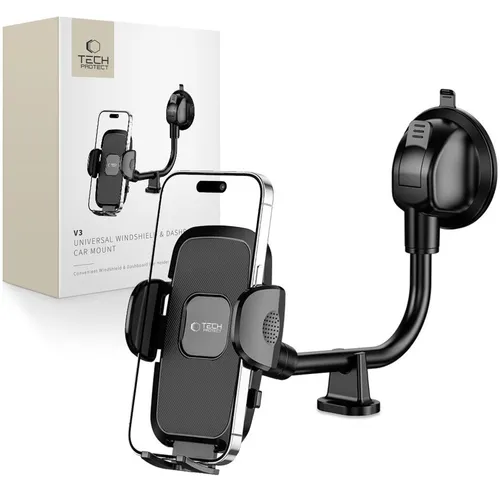 TECH-PROTECT KFZ-HALTERUNG FÜR WINDSCHUTZSCHEIBE UND ARMATURENBRETT, LANGER ARM,